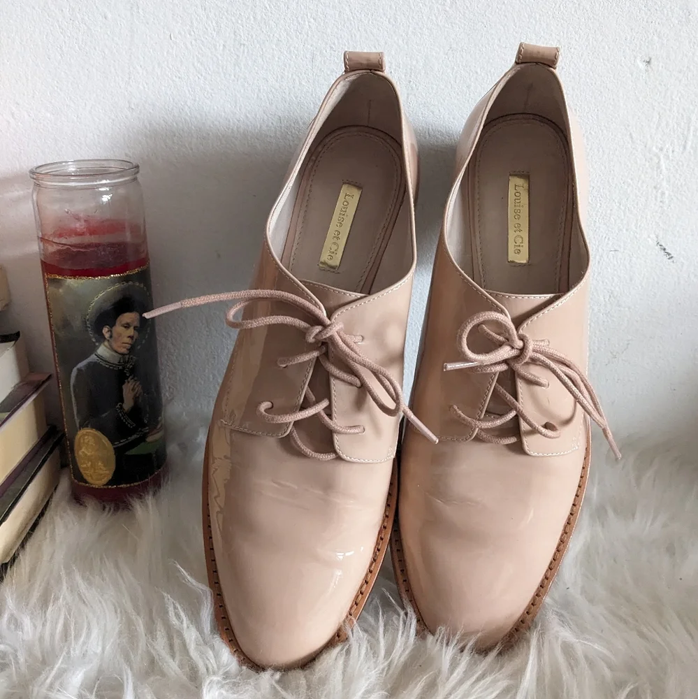 Louis Et Cie Oxford Loafer Shoes Patent Leather Pink 9